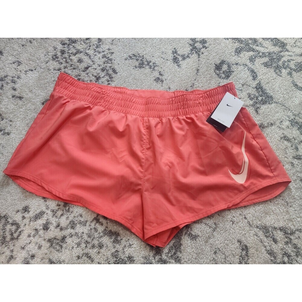 NEW Nike One Running Shorts Women's XXL Magic Ember Mid-Rise Brief-Lined